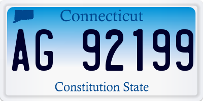 CT license plate AG92199