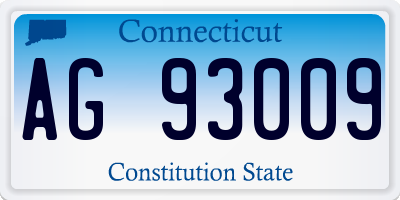 CT license plate AG93009
