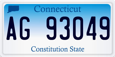 CT license plate AG93049