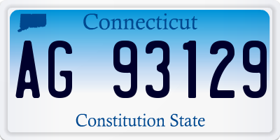 CT license plate AG93129