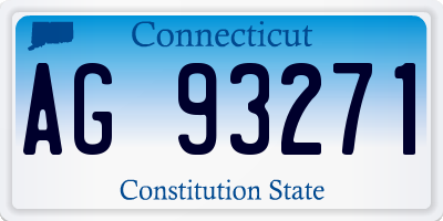 CT license plate AG93271