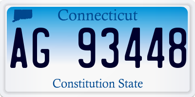CT license plate AG93448