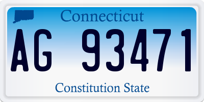 CT license plate AG93471