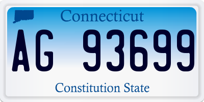 CT license plate AG93699