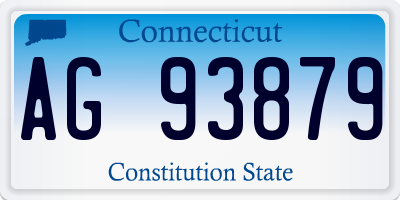 CT license plate AG93879
