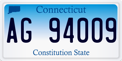 CT license plate AG94009