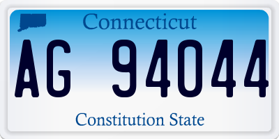 CT license plate AG94044