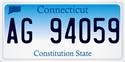 CT license plate AG94059