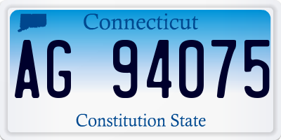 CT license plate AG94075