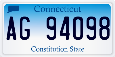 CT license plate AG94098