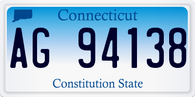 CT license plate AG94138