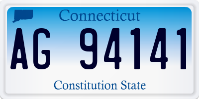 CT license plate AG94141