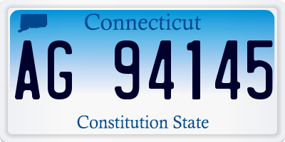 CT license plate AG94145