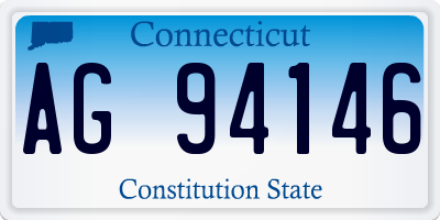 CT license plate AG94146