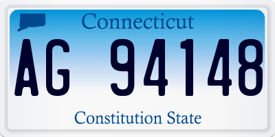 CT license plate AG94148