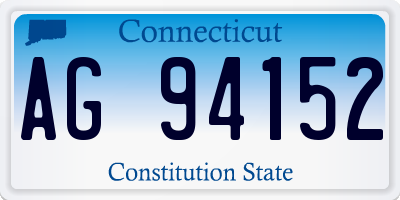 CT license plate AG94152
