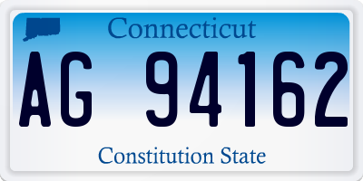 CT license plate AG94162