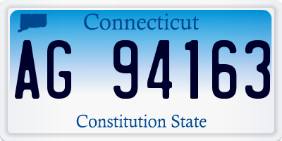 CT license plate AG94163