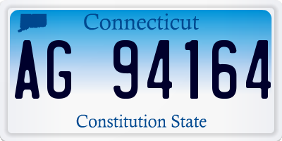 CT license plate AG94164