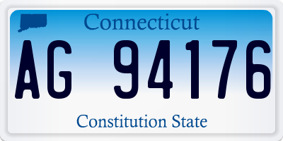 CT license plate AG94176