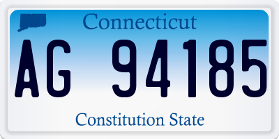 CT license plate AG94185