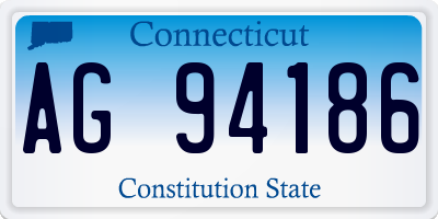 CT license plate AG94186