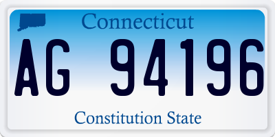 CT license plate AG94196
