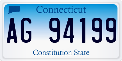CT license plate AG94199