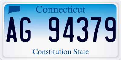 CT license plate AG94379