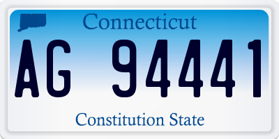 CT license plate AG94441