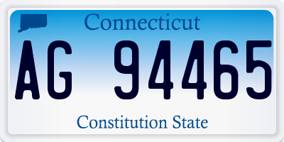 CT license plate AG94465