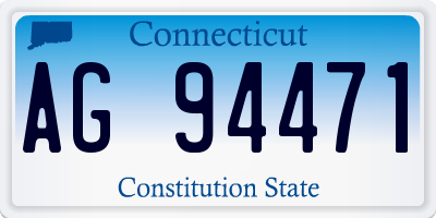 CT license plate AG94471