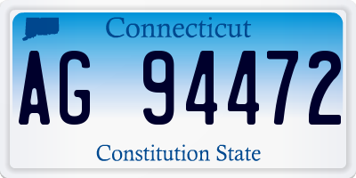 CT license plate AG94472