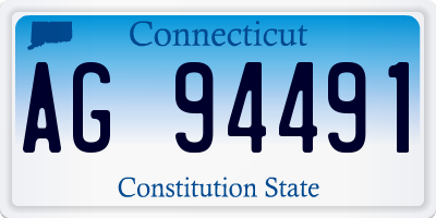 CT license plate AG94491