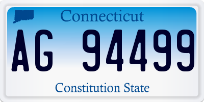 CT license plate AG94499