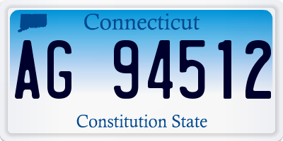 CT license plate AG94512