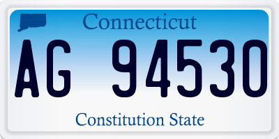CT license plate AG94530