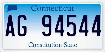 CT license plate AG94544