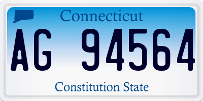 CT license plate AG94564
