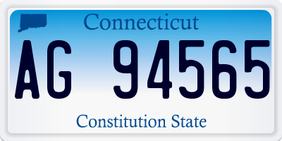 CT license plate AG94565