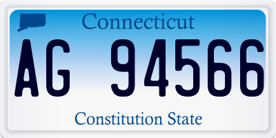 CT license plate AG94566