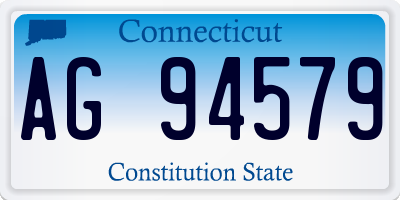 CT license plate AG94579