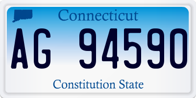 CT license plate AG94590