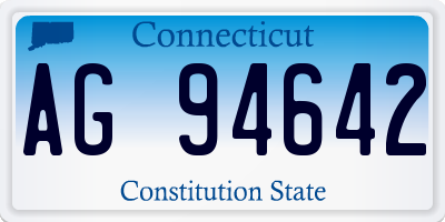 CT license plate AG94642