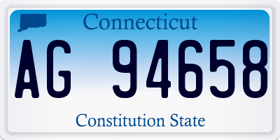 CT license plate AG94658