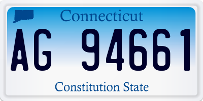 CT license plate AG94661