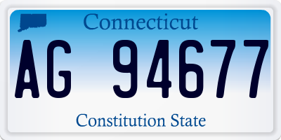 CT license plate AG94677