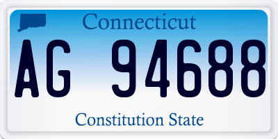 CT license plate AG94688