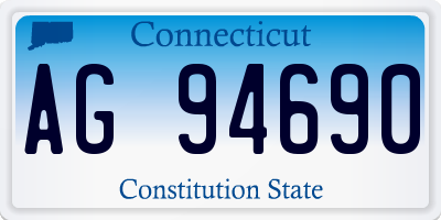 CT license plate AG94690