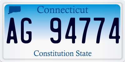 CT license plate AG94774